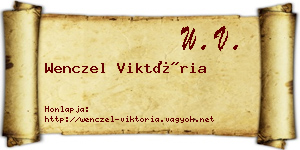 Wenczel Viktória névjegykártya
